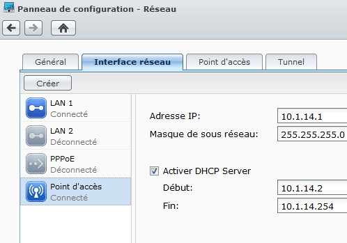 Interface réseau