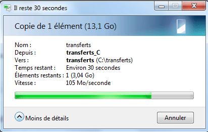 Transfert du NAS vers le barebone