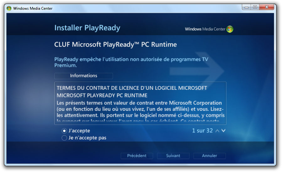 CLUF Microsoft PlayReady PC Runtime