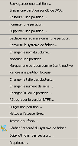 Manipulation disques et partitions