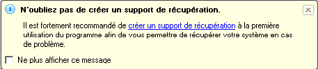 Support de récupération