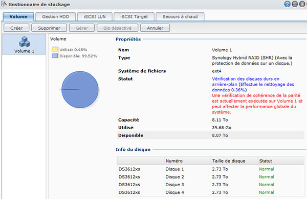 Nettoyage de données sur le NAS