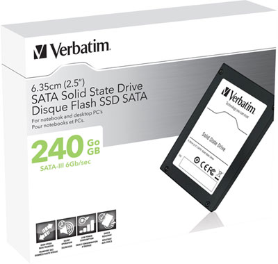 Boite du disque SSD Verbatim 240