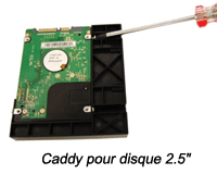 Caddy disque 2.5"