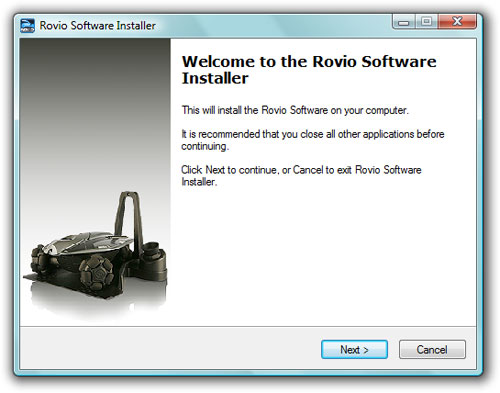Installation du Rovio