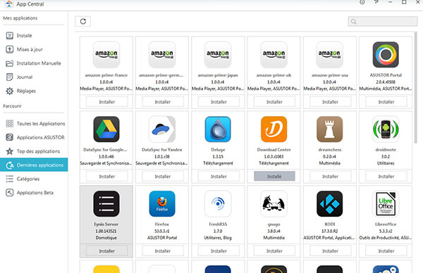 Dernière applications dans App Central