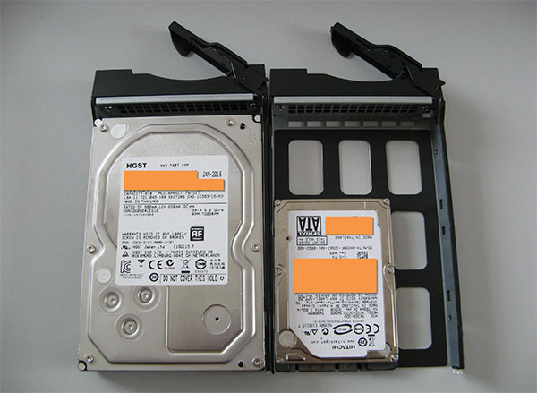 Formats des disquqe ou SSD dans les tiroirs