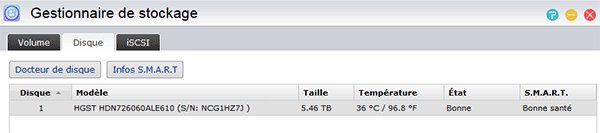 Température en idle