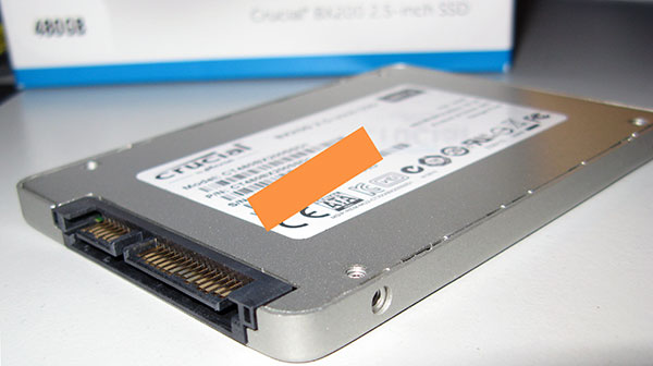 Connectique SATA III du BX200