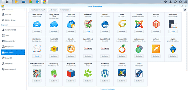 Modules Synology Entreprise