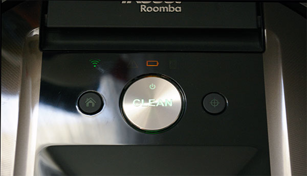 Bouton Clean du Roomba 980