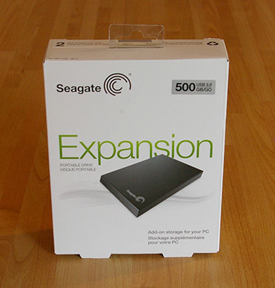 Boite du disque Seagate Expansion