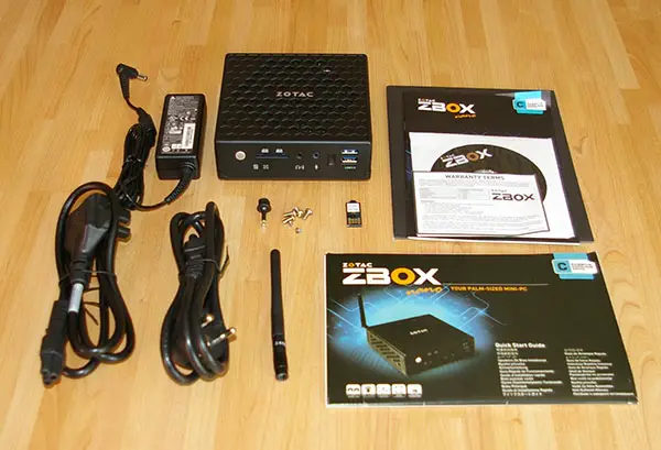 Packaging Zotac ZBox CI521