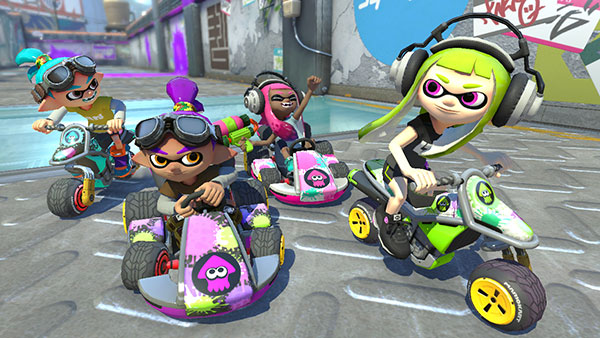 Les Inkling dans Mario Kart 8 Deluxe