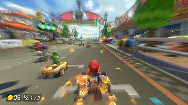 Gameplay de Mario kart 8 Deluxe sur Switch