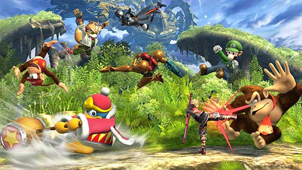 8 joueurs dans Super Smash Bros Wii U