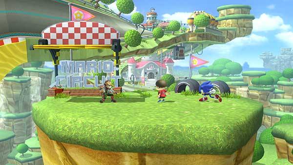 Niveau Sonic dans Super Smash Bros. for Wii U