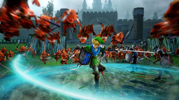 Link attaque dans Hyrule Warriors