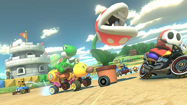 La plante carnivore dans Mario Kart 8