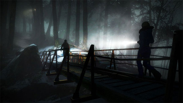 Un pont lugubre dans Until Dawn