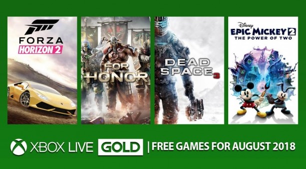 Xbox Live Gold : les jeux gratuits d’août 2018 sur Xbox