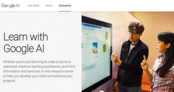 Learn with Google AI, le programme de cours en ligne de Google