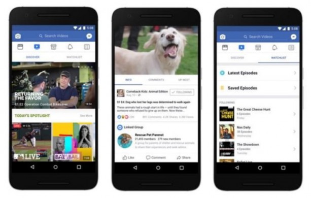 Watch: une nouvelle plateforme vidéo signée Facebook