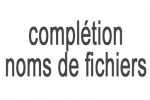 Complétion des noms de fichier