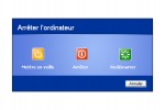 Menu Arrêter ordinateur