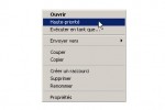 Option Haute priorité dans le menu contextuel