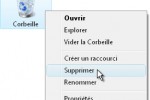 Suppression de la corbeille