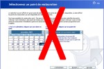 Supprimer la restauration du système