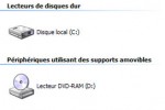 Unités de disque dans le poste de travail