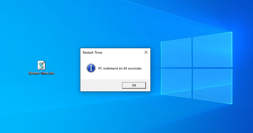 Temps de démarrage de Windows