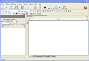 KompoZer : un clone de Dreamweaver