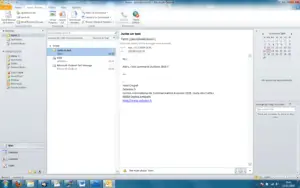 Interface d'Outlook 2010