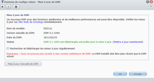 Mise à jour du DSM