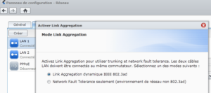 Création d'une agrégation de liens