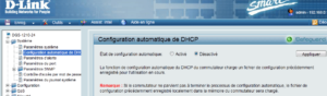 Configuration automatique DHCP