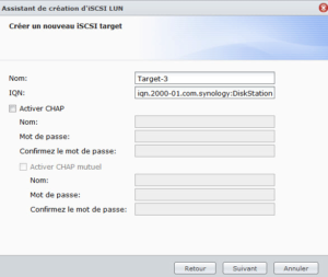 Sécurisation des cibles iSCSI