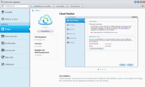 Installation du module CloudStation de Synology