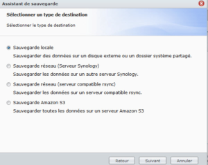 Les différents types de sauvegarde des dossiers partagés