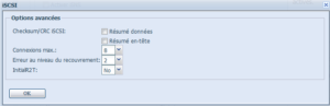 Paramètres iSCSI avancés