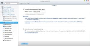 L'activation serveur DLNA et TwonkyMedia