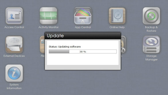 Téléchargement du nouveau firmware