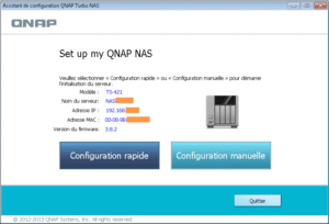 Choix configuration Qfinder