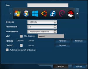 Création d'une VM en mode Express