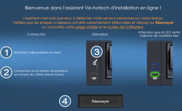 Problème d’installation du NAS