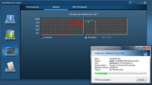 Lecture depuis un seul PC depuis RAID5