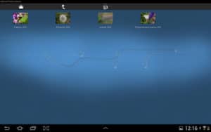 Visualisation en vignette d'un album avec l'application sous Android